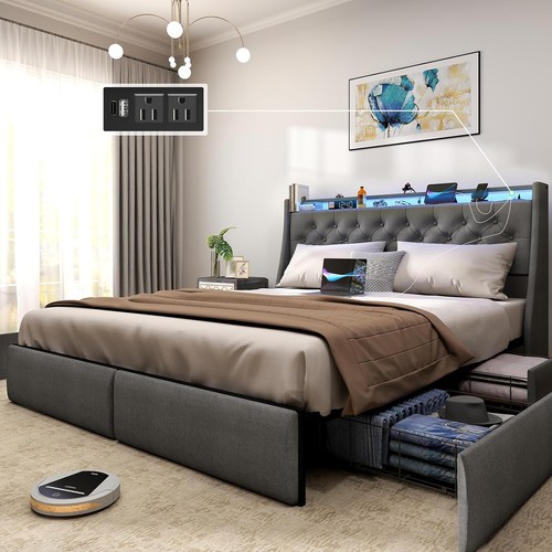 King queen full size bed - size,